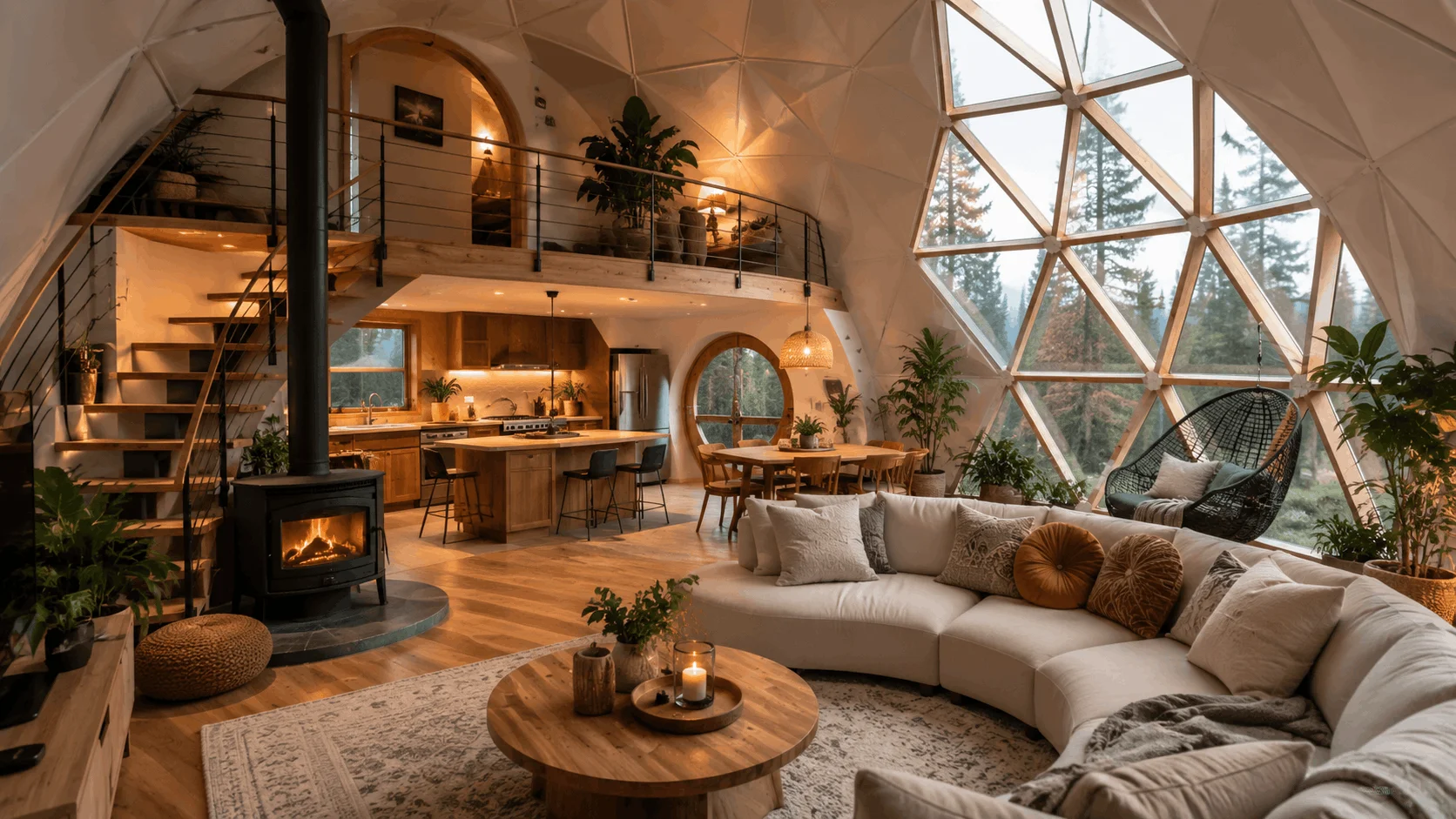 inside dome homes, dome house, dome houses, dome homes, dome shaped house, The Luxury Trend, theluxurytrend.com